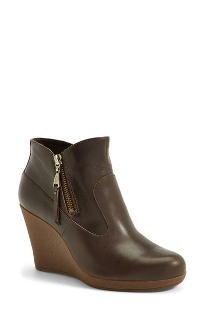 Ugg Australia 'meredith' Wedge Bootie In Lodge Leather