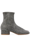 MAISON MARGIELA MAISON MARGIELA WOMEN'S GREY COTTON ANKLE BOOTS,S58WU0270P1730T6060 35