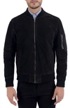Frye Varsity Bomber Jacket In Black