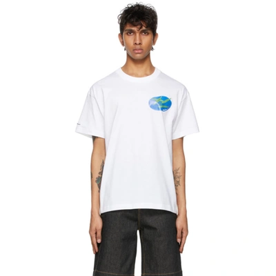 Jacquemus Le Tshirt Haricots Cotton Jersey T-shirt In White