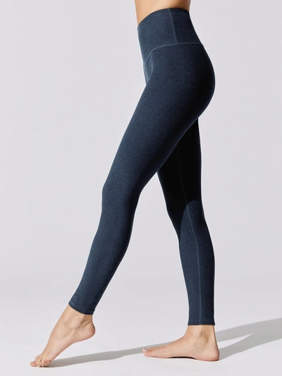 Beyond Yoga Spacedye Caught In The Midi High Waisted Legging In Nocturnal Navy