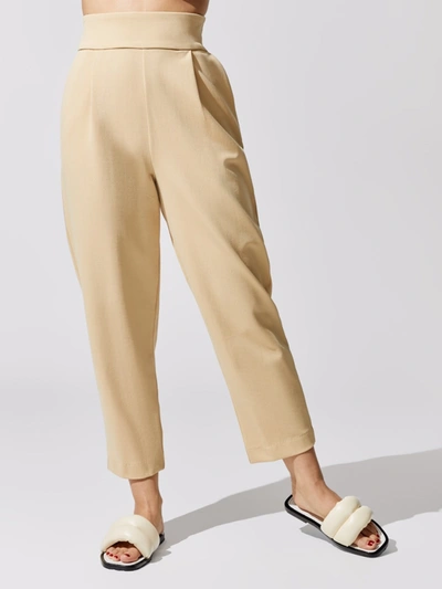 Ona Stanton Cropped Trouser In Sand