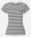 Maison Labiche Striped Organic Cotton T-shirt In Navy