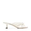 Jimmy Choo Avenue Pantoletten 50mm In Neutral