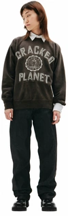 SAINT MICHAEL CRACKED PLANET PRINTED SWEATSHIRT,SM-S21-0000-016