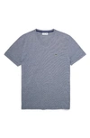 Lacoste Men's Lightweight Pima Cotton V-neck T-shirt - Xl - 6 In Blue