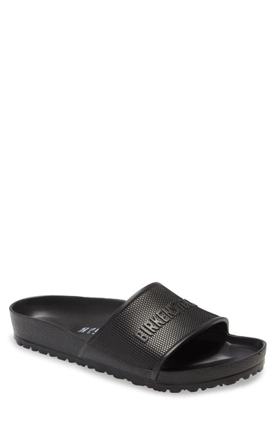 Birkenstock Barbados Eva Logo-embossed Sliders In Black