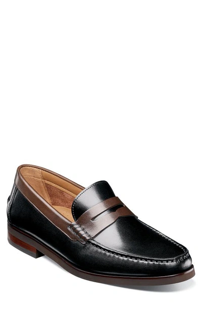 Florsheim Berkley Flex Penny Loafer In Black/ Brown