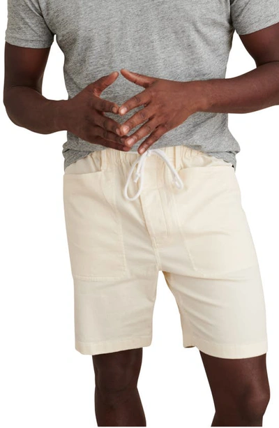 Alex Mill Pull-on Button Fly Shorts In Oat Milk