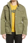 Fjall Raven Räven Water Resistant Field Jacket In Military Green