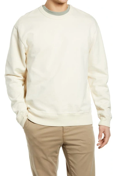 Ag Arc Sweatshirt In White Cream