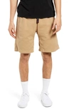 Gramicci Cotton Stretch Twill Belted Regular Fit Shorts In Neutrals