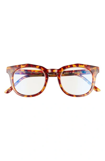 Diff Rowan 50mm Small Blue Light Blocking Reading Glasses In Tortoise/ Clear