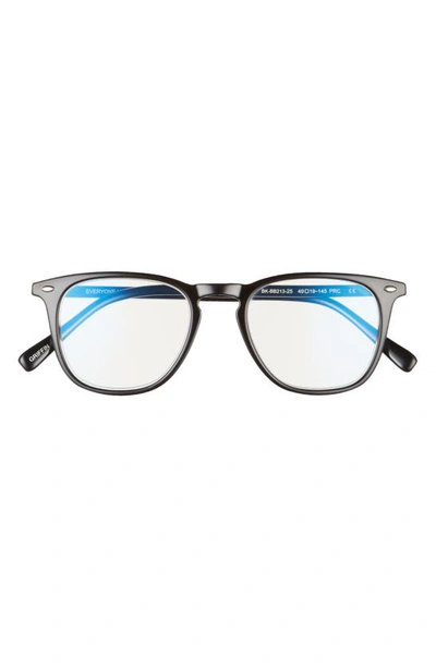 Diff Griffin 51mm Blue Light Blocking Reading Glasses In Black/ Clear