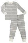 Everly Grey Kids' Fitted Two-piece Pajamas In Heather Grey