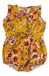 Baby Grey By Everly Grey Babies' Bubble Romper In Rust Floral
