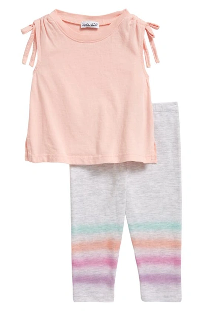 Splendid Baby Girl's 2-piece Dip Dye Tank Top & Leggings Set In Sherbet