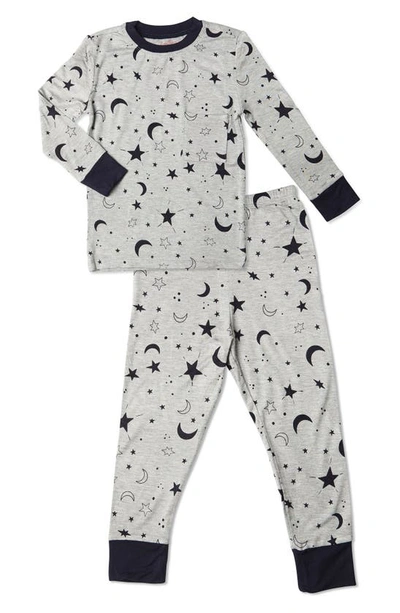 Baby Grey By Everly Grey Babies' Fitted Two-piece Pyjamas In Twinkle Night