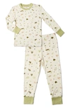 Baby Grey By Everly Grey Babies' Fitted Two-piece Pajamas In Nature