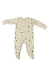 BABY GREY BY EVERLY GREY PRINT FOOTIE,BB104-S