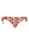 La Doublej Bow Brief Reversible Bikini Bottoms In Groovy Dot Giallo