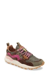 Flower Mountain Yamano 3 Sneaker In Army/ Pink