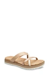 Me Too Fallen Platform Sandal In Nude / Rose Gold / White