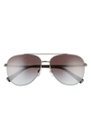 VALENTINO 60MM AVIATOR SUNGLASSES,VA204760-Y