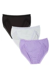 NATORI BLISS 3-PACK FRENCH CUT BRIEFS,152058MP