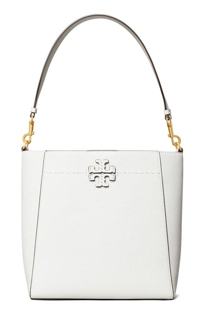 Tory Burch Mcgraw Leather Hobo In Gardenia