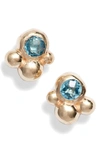 ANZIE BUBBLING BROOK DEW DROP STUD EARRINGS,2457BS