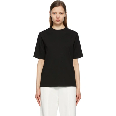 The Row Chiara Organic Cotton-jersey T-shirt In Black