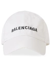 Balenciaga Glow-in-the-dark Baseball Cap In White,black