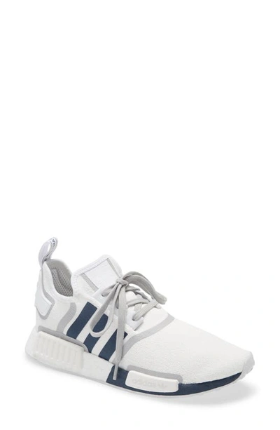 Adidas Originals Nizza Sneaker In White/ Crew Navy/ Grey Two