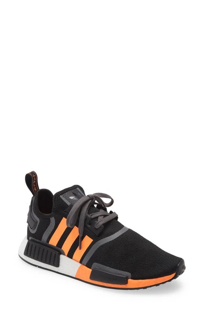 Adidas Originals Nizza Sneaker In Core Black/ Orange/ Grey