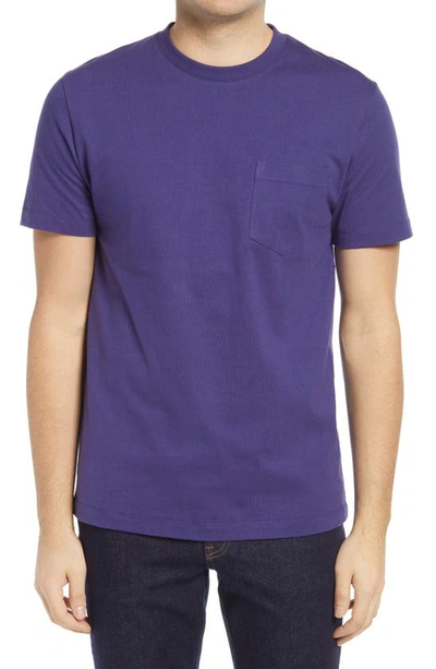 French Connection Pocket T-shirt In Blue Ribbon