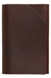 Ezra Arthur Cash Fold Deluxe Leather Wallet In Malbec