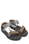 Camper Match Strap Sandals In Khaki