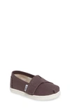 Toms Kids' 2.0 Alpargata Slip-on In Ash Canvas