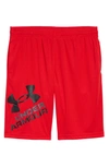 Under Armour Kids' Ua Prototype 2.0 Performance Athletic Shorts (big Boy) In Red / / Black