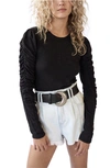 Free People Natasha Ruffle Sleeve Top