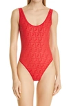 Fendi Ff Logo One-piece Swimsuit In Cancer