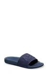 Apl Athletic Propulsion Labs Big Logo Techloom Knit Sport Slide In Navy