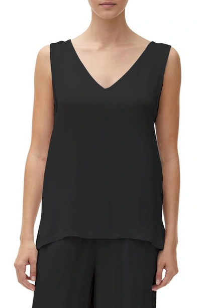 Michael Stars Abby Front-to-back Tank Top In Black