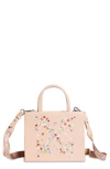 OFF-WHITE MINI FLORAL ARROWS LEATHER BOX BAG,OWNA059R21LEA0023184