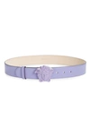 Versace Purple Monochrome Medusa Belt In Purple