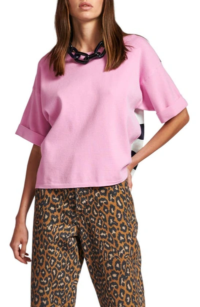 Essentiel Antwerp Antwerp Zrad Pullover With Striped Back - Combo 2 Fairy Tale Z2fa In Rosa