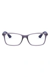 RAY BAN 56MM OPTICAL GLASSES,RX704756-O