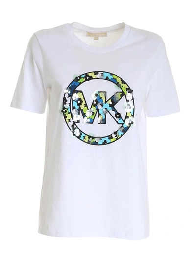 Michael Kors Sequins T-shirt In White