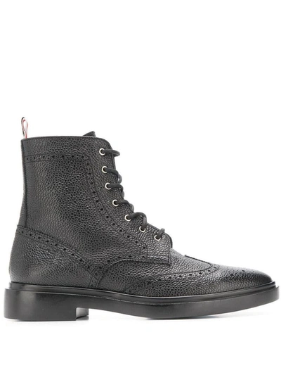 Thom Browne Ankle Boots In Black